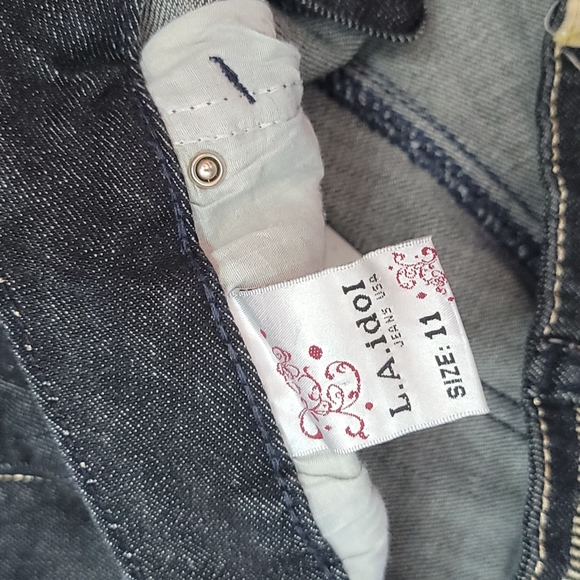 L.A. Idol Jeans Junior's Size 11 Denim Noot Cut - Picture 8 of 9